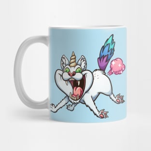 Crazy farting caticorn Mug